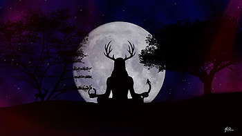 Celtic Pagan Witch, celtic, moon, pagan, witch HD wallpaper