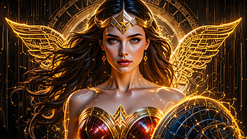 Wonder Woman Warrior Of Themyscira, wonder-woman, superheroes, artwork, art, digital-art, ai HD wallpaper