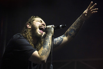 Post Malone, Electrifying live performance, High-resolution , Captivating HD wallpaper
