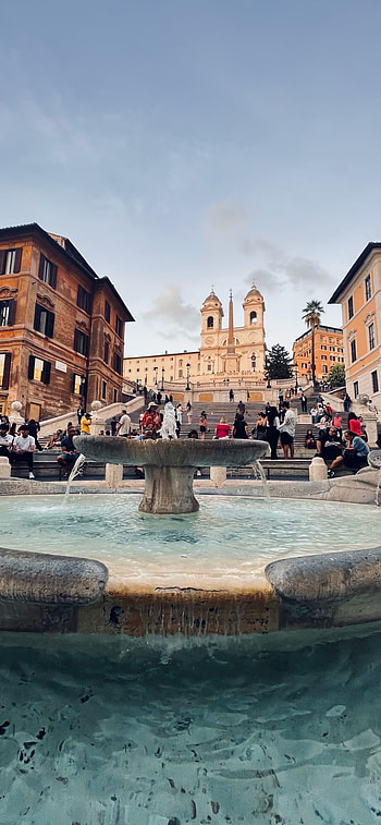 Piazza di Spagna, Roma central HD phone wallpaper