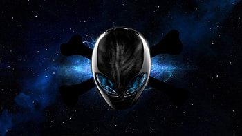 space, Universe, Aliens, Digital Art, Stars, Skull And Bones, Nebula, Alienware / and Mobile Backgrounds HD wallpaper