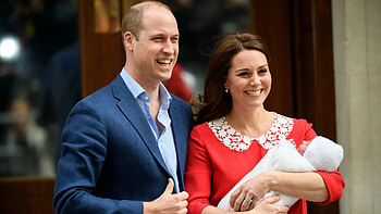 Prince Louis, Prince William and Kate Middleton HD wallpaper
