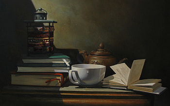 Artistic tea and books, Cozy reading nooks, background, Tea lover's haven HD wallpaper