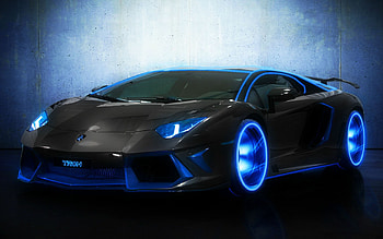 Cool blue Lamborghini, Top backgrounds, Supercar , Striking color HD wallpaper