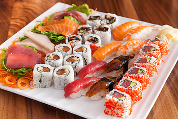 Humorous sushi , humor, Food art, Amusing display HD wallpaper