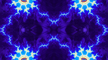 Trippy Psychedelic Fractal, trippy, psychedelic, aesthetic, blue, dark, Abstract, fractal, abstract blue HD wallpaper