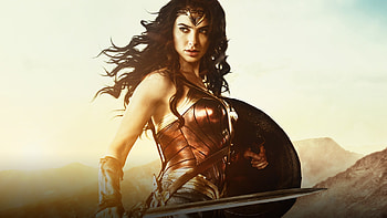 Wonder Woman (2017), wonder woman, shield, femeia fantastica, sword, diana, poster, fantasy, comics, movie, Gal Gadot HD wallpaper