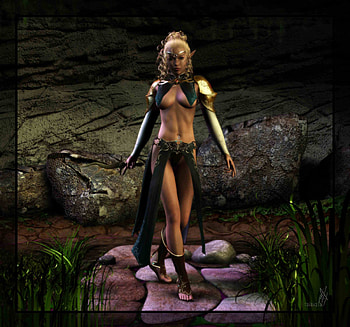 Elf Mage, , hot, fantasy HD wallpaper