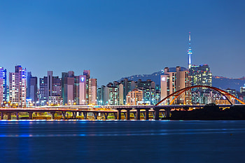 Seoul Skyline, Visit Incheon, Seoul in South Korea, Cunard travel HD wallpaper