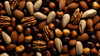Nut Almond Hazelnut, still life, almond, hazelnut, food, nut HD wallpaper
