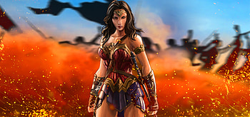Wonder Woman Warrior Artwork , wonder-woman, warrior, artwork, superheroes, artwork, digital-art HD wallpaper