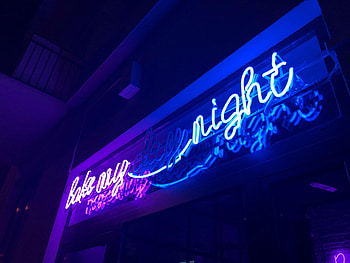 Night, Words, Neon, Inscription HD wallpaper