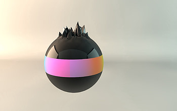 3D, Ball, Style, Explosion, Band, Stripe HD wallpaper