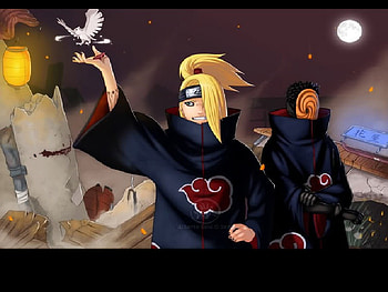 Seinor & Juinor, night, dedaria, mask, art, tobi, clay HD wallpaper