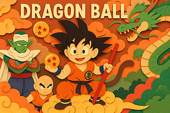 Dragon Ball — Young Goku & Shenron Retro, Anime, Dragon Ball, Goku, Krillin (Dragon Ball) HD wallpaper