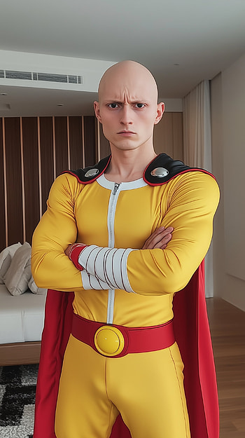 Saitama Cosplay : One-Punch Man Hero Vibes, Anime, One-Punch Man, Saitama (One-Punch Man), cosplay HD phone wallpaper