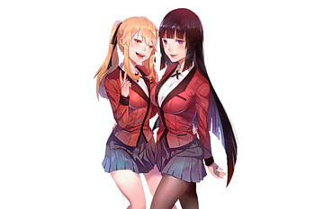 Hot, Mary Saotome, Yumeko Jabami, Kakegurui, anime girls HD wallpaper