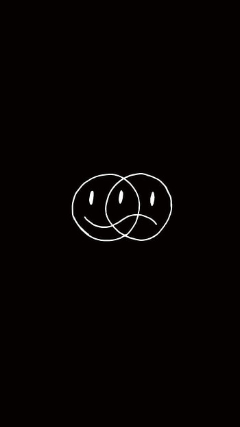 happynsad, symbol, art HD phone wallpaper
