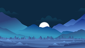 Mimimal Landscape Mountains , landscape, minimalism, minimalist, mountains, artist, artwork, digital-art HD wallpaper
