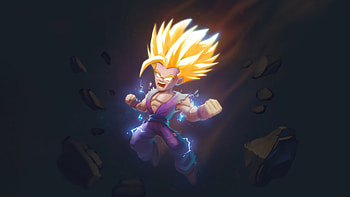 Gohan Half Saiyan Full Power, gohan, dragon-ball, anime, artist, artwork, digital-art, artstation HD wallpaper