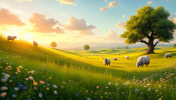 Breathtaking Pasture: A Ultra, pasture, meadow, sheep, landscape HD wallpaper