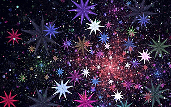Space Dust, space, stars, fractal, abstract HD wallpaper