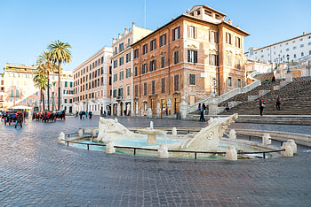 Barcaccia Fountain, Travels, Attraction reviews, Transportation address HD wallpaper