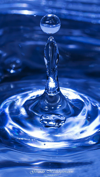 Water Drop Notch, Blue Aesthetic HD phone wallpaper