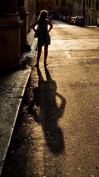 Girl Shadow, Sad, Girl Shadow Sad HD phone wallpaper