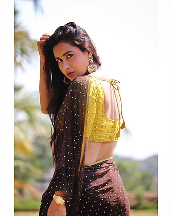 Kanchan bamne, black hair, flash graphy HD phone wallpaper