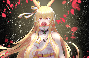 Beautiful, valkyrie, blonde anime girl, Fate series HD wallpaper