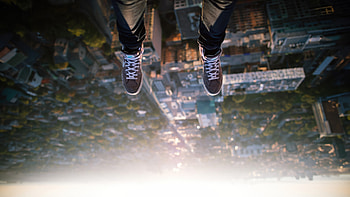 Boy Legs Hanging Down, graphy HD wallpaper
