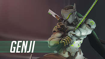 Genji Shimada, Stunning , Epic backgrounds, Overwatch hero HD wallpaper