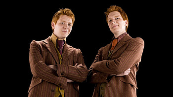 Fred Weasley, George Weasley, Weasley twins, Harry Potter universe HD wallpaper