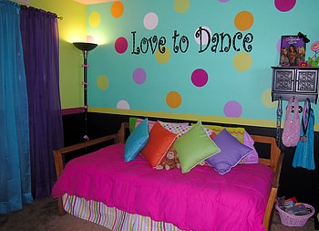 Little girls room, pink, girls, bedroom, painted HD wallpaper