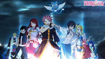 Fairy Tail, Anime, Charles (Fairy Tail), Erza Scarlet, Gajeel Redfox, Gray Fullbuster, Happy (Fairy Tail), Juvia Lockser, Laxus Dreyar, Lucy Heartfilia, Mirajane Strauss, Natsu Dragneel, Wendy Marvell HD wallpaper