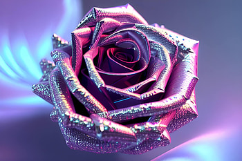 AI-Enhanced Rose: A Digital Art Masterpiece, AI Art HD wallpaper