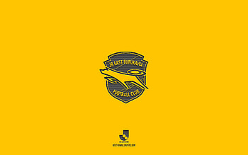JEF United Chiba, yellow background, Japanese football team, JEF United Chiba emblem, J2 League, Japan, football, JEF United Chiba logo HD wallpaper