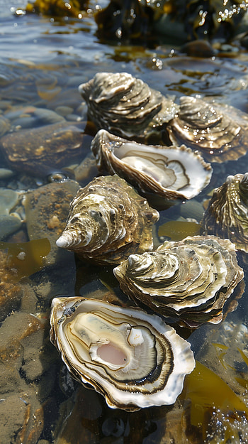 Ocean Fresh Oyster - Nature's Sea Gems HD phone wallpaper