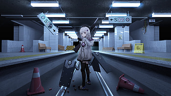 Girls Frontline Train Subway , girls-frontline, anime-girl, anime, subway HD wallpaper