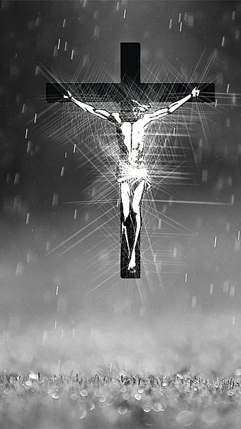 Jesus Cross, Cross, Black And White HD phone wallpaper