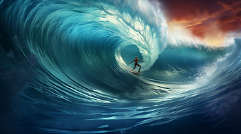 Epic Surfer Ride - Surfing, surfboard, surfer, surfing, Sports HD wallpaper