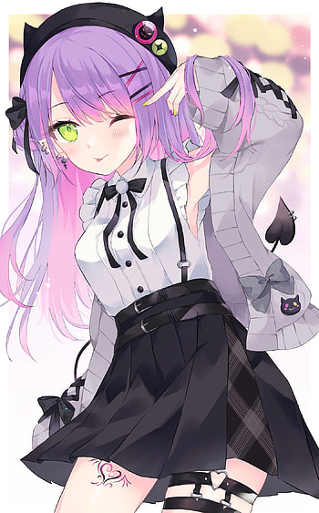 TMT, art, pink, vtuber, anime HD phone wallpaper