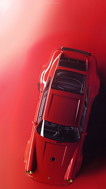 Porsche 911 singer, Porsche, Red Classic Porsche HD phone wallpaper