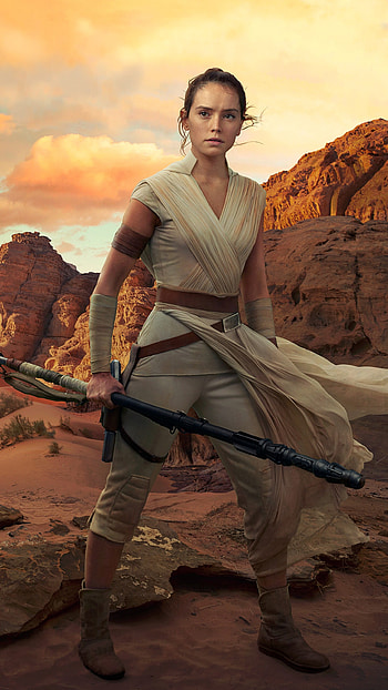 Rey (Star Wars), movie, Star Wars: The Rise of Skywalker HD phone wallpaper