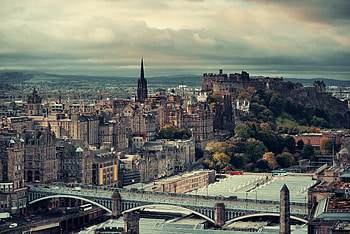 Edinburgh skyline, 24 hours in Edinburgh, Harry Potter, Ghost tours HD wallpaper