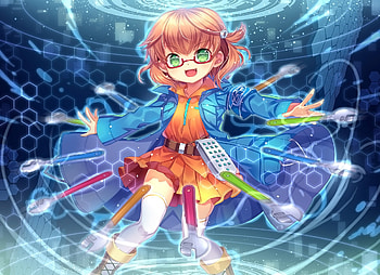 Cute, small anime girl, short hair, original HD wallpaper