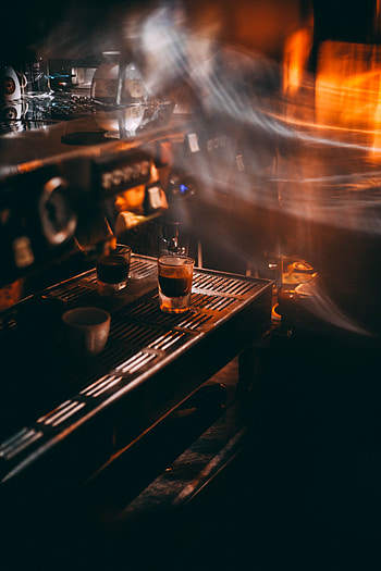 Coffee, Dark, Miscellanea, Miscellaneous, Blur, Smooth, Café, Coffee Machine, Coffee House HD phone wallpaper