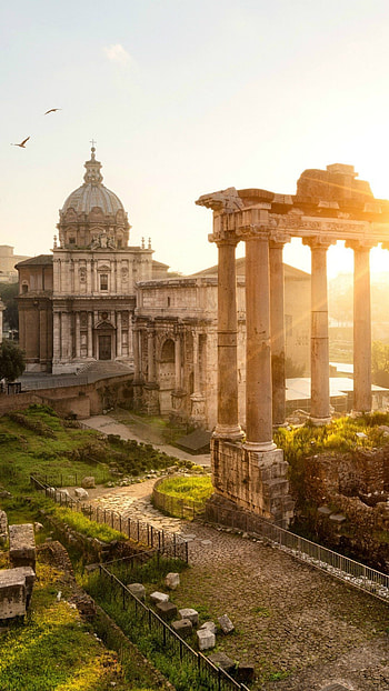 Forum Romanum, Roman attractions, European aesthetic, Italy's beauty HD phone wallpaper