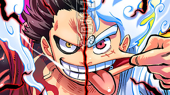 One Piece : Monkey D. Luffy Gear 5 & Gear Fourth Epic Fusion, Anime, One Piece, Monkey D. Luffy, Gear 5 (One Piece), Gear Fourth HD wallpaper
